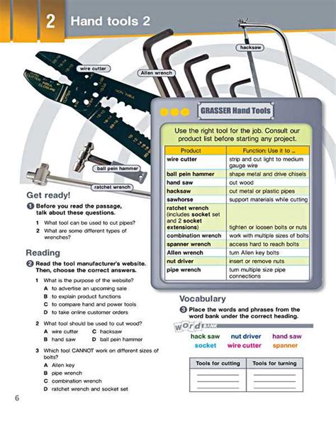 Chapter 3 Basic Hand Tools Answer Key