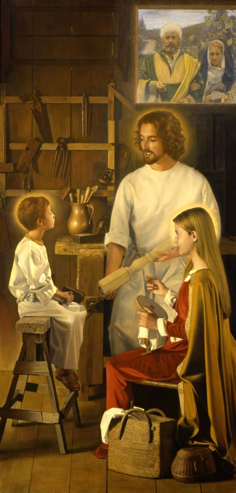 Taller de José by Aristides Artal St joseph Holy family Catholic saints