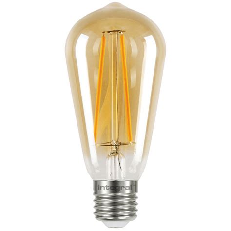 E27 Led Filament Lamp 2 5 Watt St64 1800k Extra Warm Wit