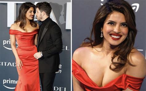 Priyanka Chopra serves a statement making moment in a red corset gown ...