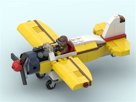 LEGO MOC Vintage airplane by Friendly Orc | Rebrickable - Build with LEGO