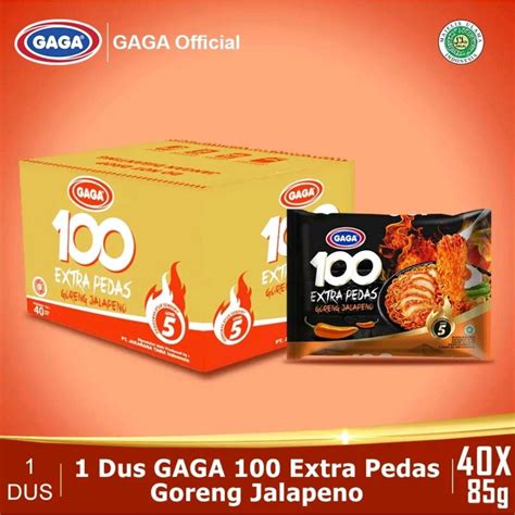 Jual Mie Gaga Xtra Pedas Goreng Jalapeno Dus Isi Bungkus