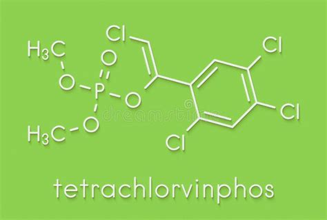 Mol Cula De Inseticida Organofosforado De Tetraclorvinfos F Rmula