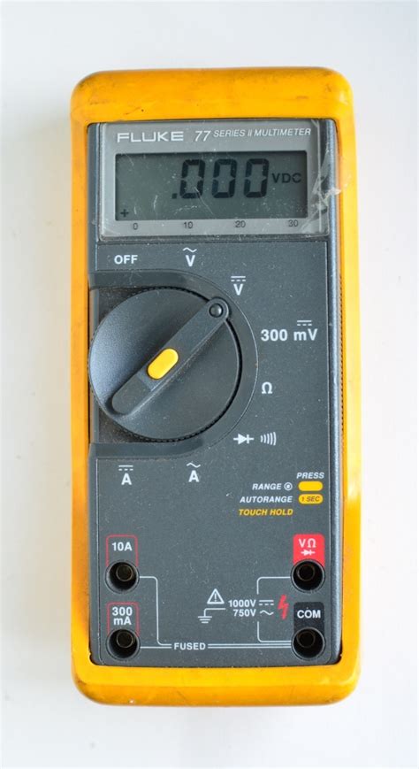 Fluke 77 Series II Multimeter With Leads Rugged Yellow Case EBay