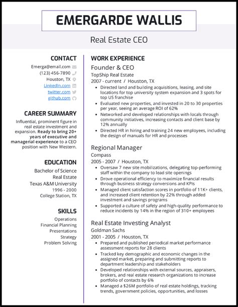 5 Ceo Resume Examples And Guide Created For 2022 Jump Recruiter