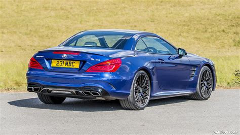 Mercedes Amg Sl Color Brilliant Blue Uk Spec Rear Three