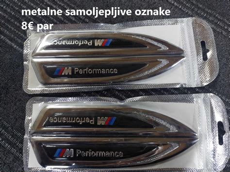 Oznake M Performance Metalne Samoljepljive