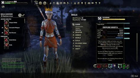 Elder Scrolls Online Eso Magicka Nb Nightblade Summerset Pvp Build