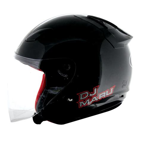 Jual Helm Kyt Dj Maru Solid Black Glossy Shopee Indonesia