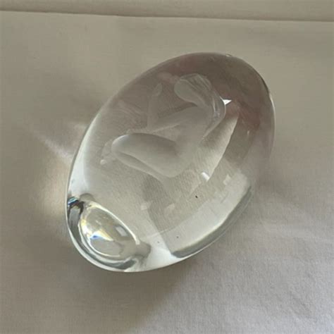 Ekenas Accents Vintage Ekenas Etched Crystal Egg Poshmark