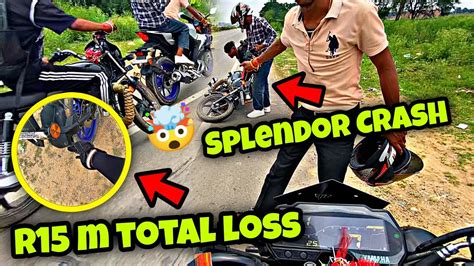 Monday Ride Pr Crash Ho Gya 🤕😭 R15 M Total Loss 🤯🤬 Swimming Pool Full