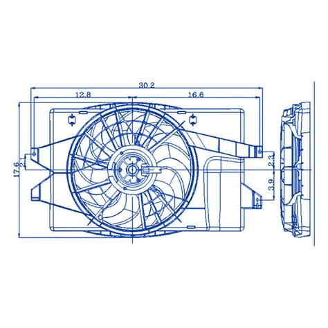 Replacement ID0019AA0134R00 Radiator Cooling Fan Shroud Assembly