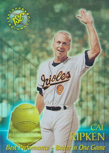 Cal Ripken Jr S Consecutive Games Record On Baseball Cards