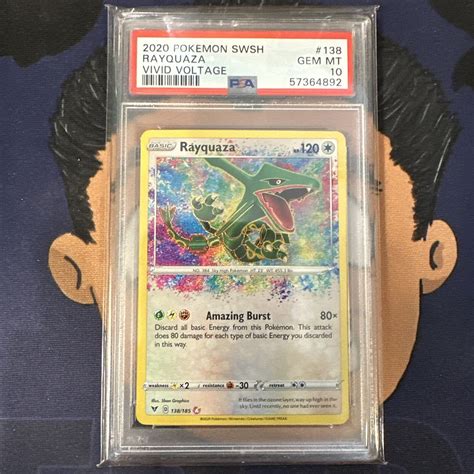 PSA 10 GEM MINT 2020 Vivid Voltage RAYQUAZA 138 Amazing Rare EBay