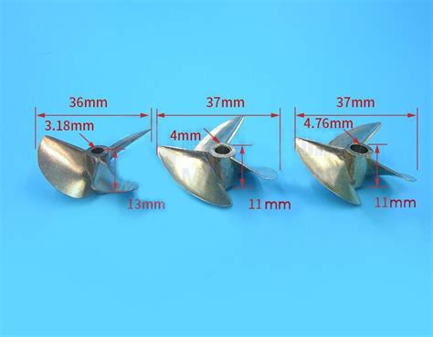 Blades Brass Copper Propeller For Diy Rc Boat Model