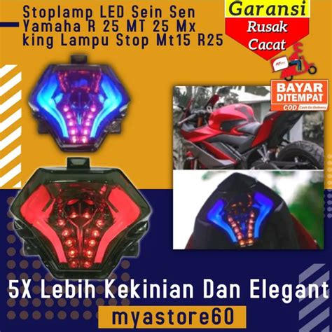 Stoplamp Led Sein Sen Yamaha R Mt Mx King Lampu Stop Aksesoris