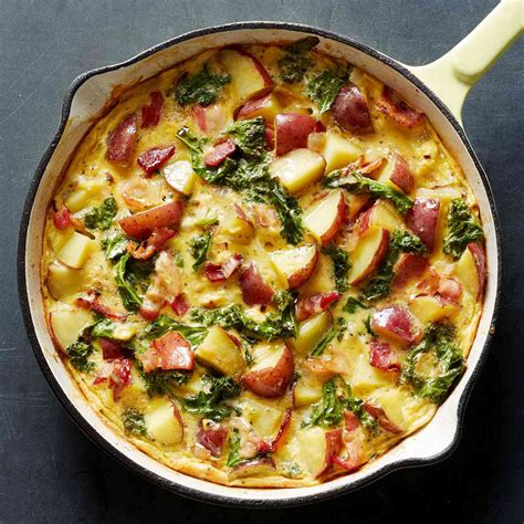 Bacon Potato And Kale Frittata