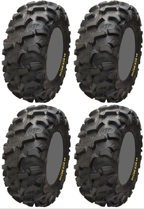 Four 4 Itp Blackwater Evolution Atv Tires Set 2 Front 28x10 12 And 2 Rear 28x10 12 Ebay