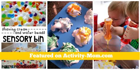 Shaving Cream Sensory Play Activities The Activity Mom