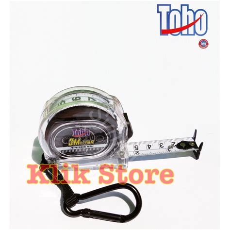 Jual Meteran TOHO 3 M Measuring Tape Transparant 3 Meter TOHO