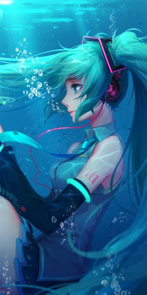 Wallpaper ID: 378403 / Anime Vocaloid, Aqua Hair, Hatsune Miku, Long ...