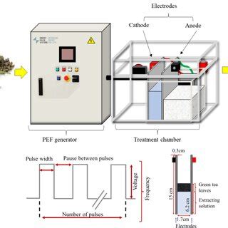 Schematic visualization of a PEF system, operating parameters, and ...