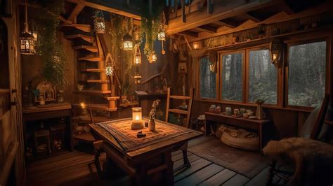 Rainy Treehouse Indoor Rain Sounds Heavy Rain And Thunder For