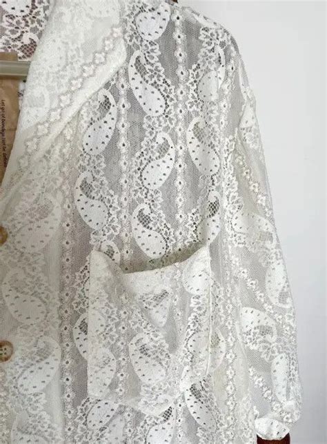 Vibe Retro Design Paisley Lace Cuban Collar Shirt Grailed