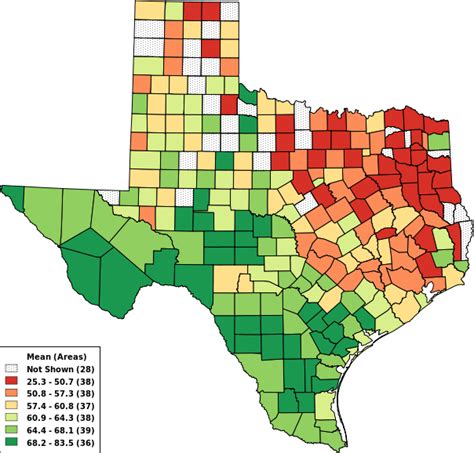 Texas Population By County Map