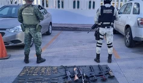 En Zacatecas Gn Y Ej Rcito Aseguran Armas Largas Cartuchos Tiles Y