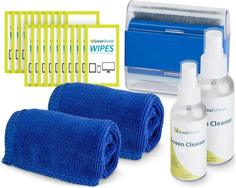 Greatshield Screen Cleaning Kit With 2 Bottle Solution 60ml And 120ml 2 Microfiber Cloths 20