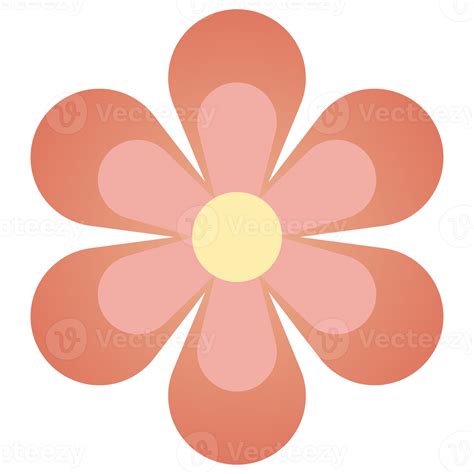 Groovy Retro Flower 13666386 Png