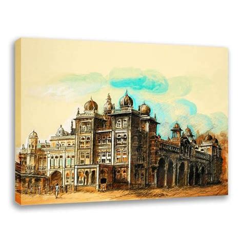 India Painting, Diy Canvas Art Painting, Watercolour Painting, Mysore ...