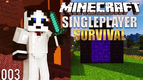 Minecraft Survival Lets Play Ep 3 Into The Nether Youtube