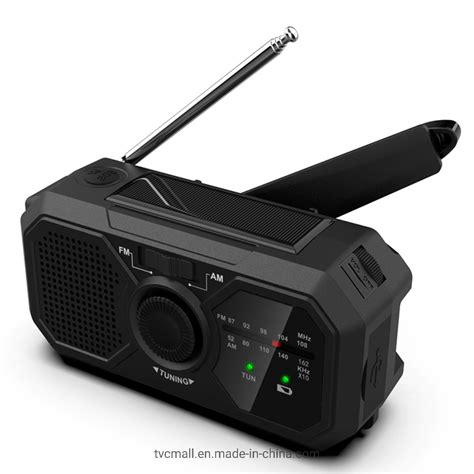 Multifunction Am Fm Portable Radio Solar Hand Crank Power Bank With