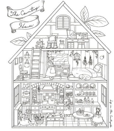 Printable Dollhouse Coloring Pages Jazmintegibson