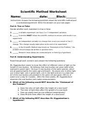 Scientific Method Worksheet Answers Comprehensive Solutions