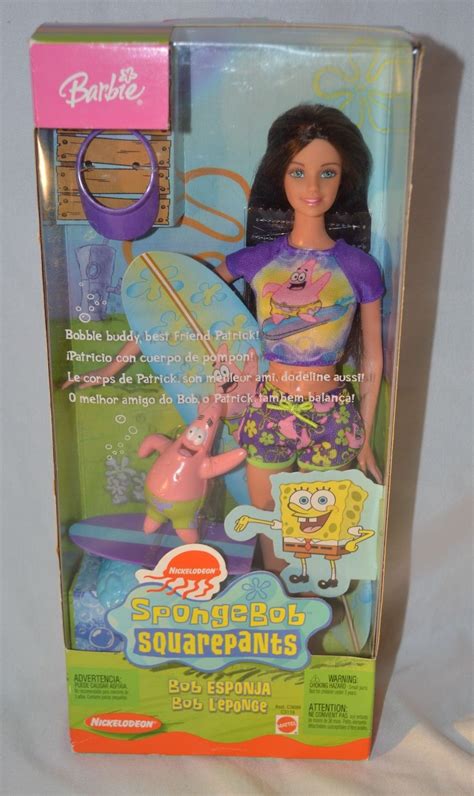 Nickelodeon Mattel Brunette Barbie Loves Spongebob Squarepants