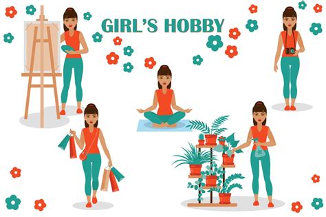 Girl’s Hobbies | Healthcare Illustrations ~ Creative Market