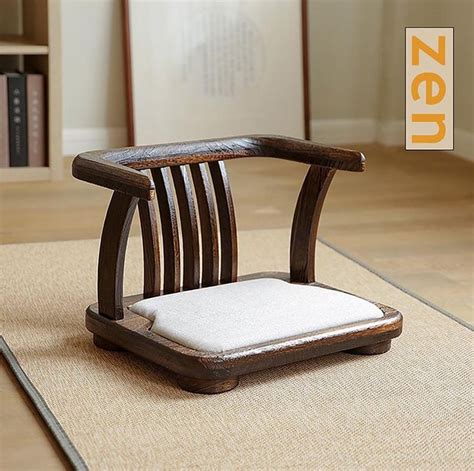 Japanese Zaisu Low Chair Minimalist Tea Table Floor Chair Legless