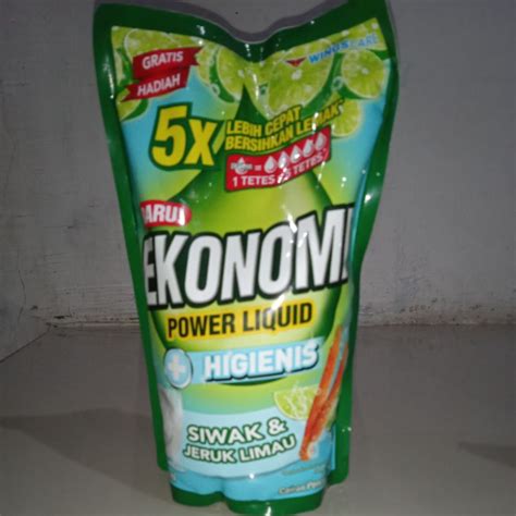 Jual Ekonomi Power Liquid Sabun Cuci Piring Cair Siwak 755ml Shopee