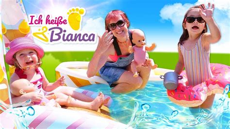 Bianca Und Mama Im Schwimmbad Spielspaß Mit Baby Born Puppen Kinder