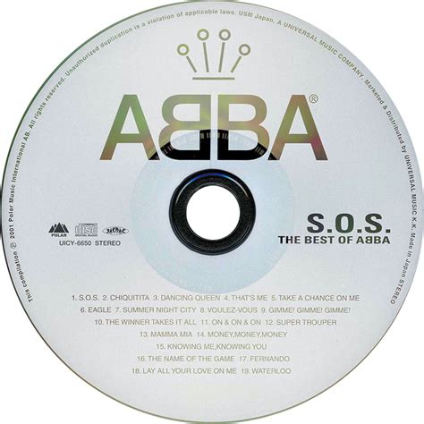 Car Tula Cd De Abba Sos The Best Of Abba Portada