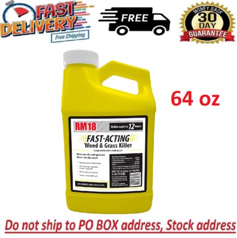 Rm18 Fast Acting Weed Grass Killer Cant Be Shipped To Tx And Wa Wv 64 Oz Ebay