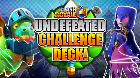 Undefeated Challenge Deck Inferno Witch Unstoppable Combo Clash Royale Youtube