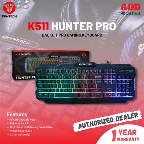 Fantech K Hunter Pro Rgb Keys Anti Ghosting Membrane Gaming