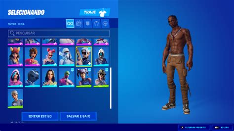 Conta De Fortnite Travis Scott Fortnite Contas Fortnite Ggmax