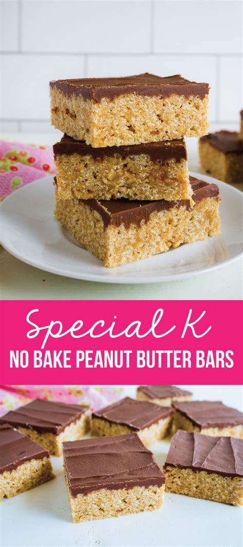 Special K Bars Recipe No Bake Peanut Butter Bars 30 Days Blog