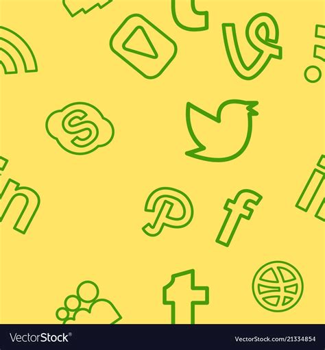 Social Media Network Background With Circles Vector Image