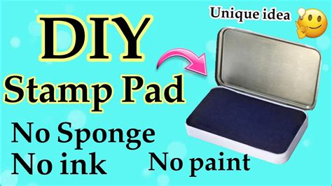 Homemade Stamp Pad Without Sponge How To Make Stamp Pad Without